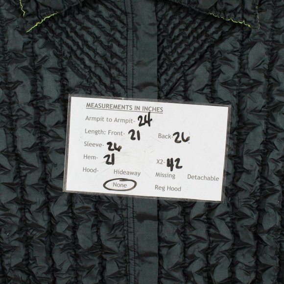 UBU Green Black Reversible Quilted Crinkle Packable Jacket Size XL - Picture 12 of 12